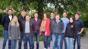 Die Vorstandschaft der Jungen Union Oberschneiding unter der Leitung von Rupert Kiermeier