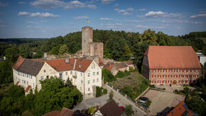 Das Wahrzeichen der Stadt, die Burg Hilpoltstein.