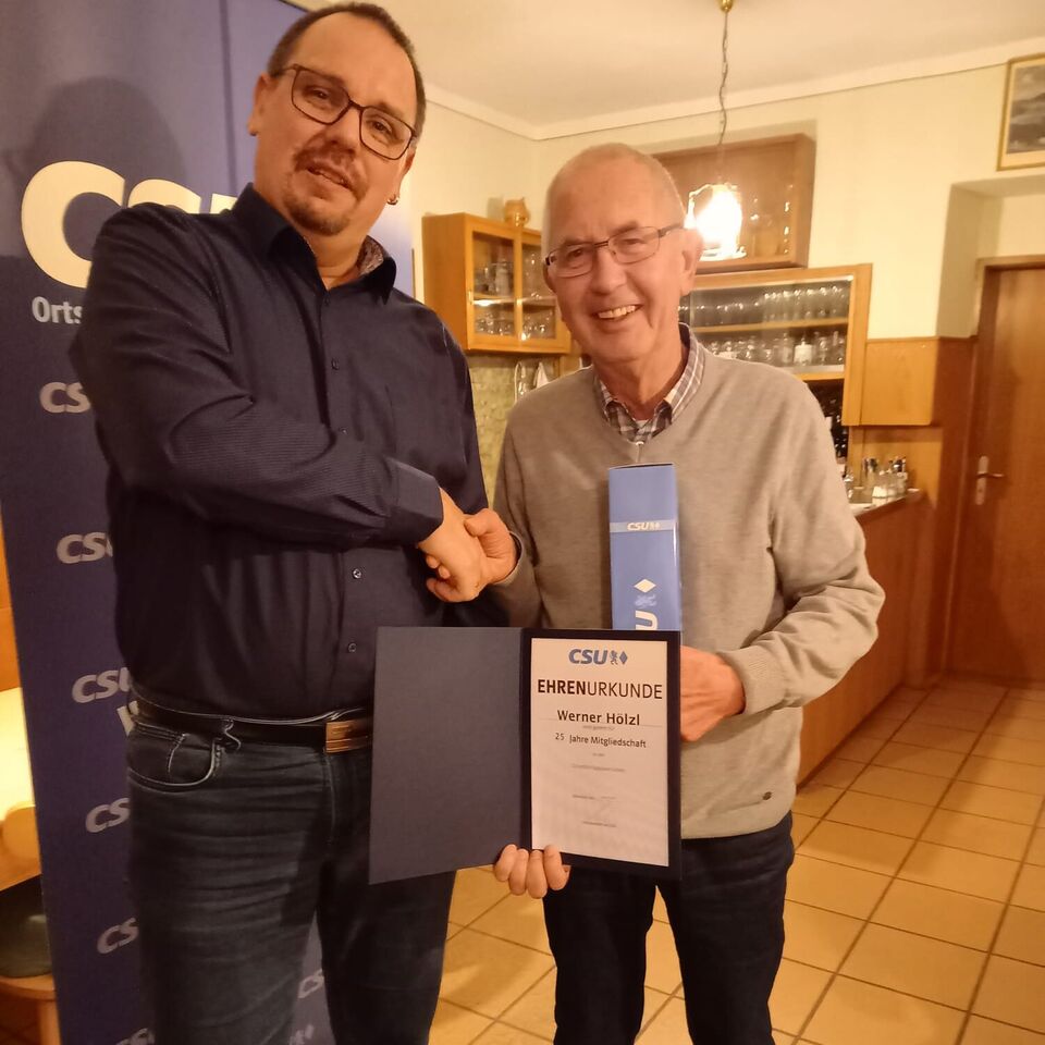 Werner Hölzl - 25 Jahre Mitgliedschaft