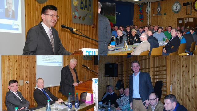 Fotocollage1 Wahlkampfversammlung Gauaschach