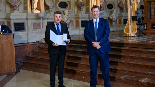 Verleihung Bayerischer Verdienstorden für Kilian Sendner