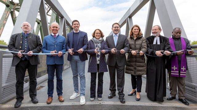 Einweihung Geh- und Radwegbrücke