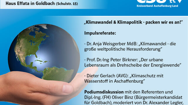 Podiumsdiskussion Klimawandel und Klimapolitik mit Impulsvorträgen