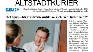 CSU Altstadtkurier September 2021