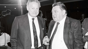 Max Streibl und Franz Josef Strauß Max Streibl und Franz Josef Strauß