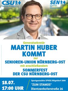 Martin Huber, Generalsekretär der CSU