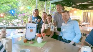 Thoams Silberhorn mit einem Teil der Vorstandschaft CSU Burk