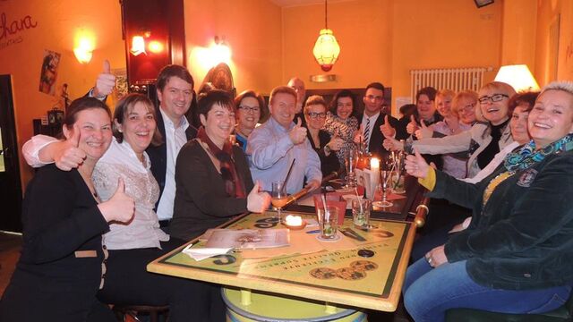 Lit C Ortverband Massbach mit Dorothee Baer Sandro Kirchner Karin Renner und Nikola Renner-Knopp LitCBad Kissingen mit Doro und Sandro